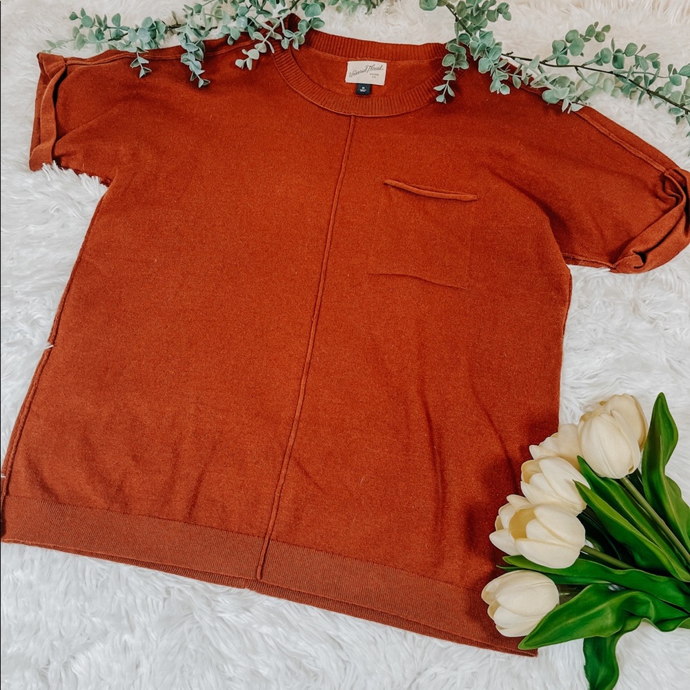 Rust colored sweater tee size XL